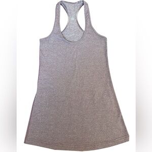 Lululemon striped Razorback tank 
Light purple size S